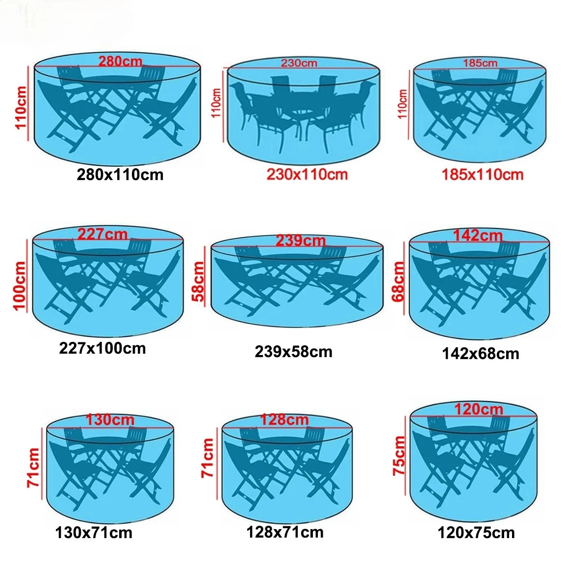 Round Patio Furniture Covers.