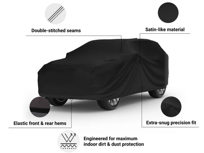 Indoor Black Satin Shield SUV Cover