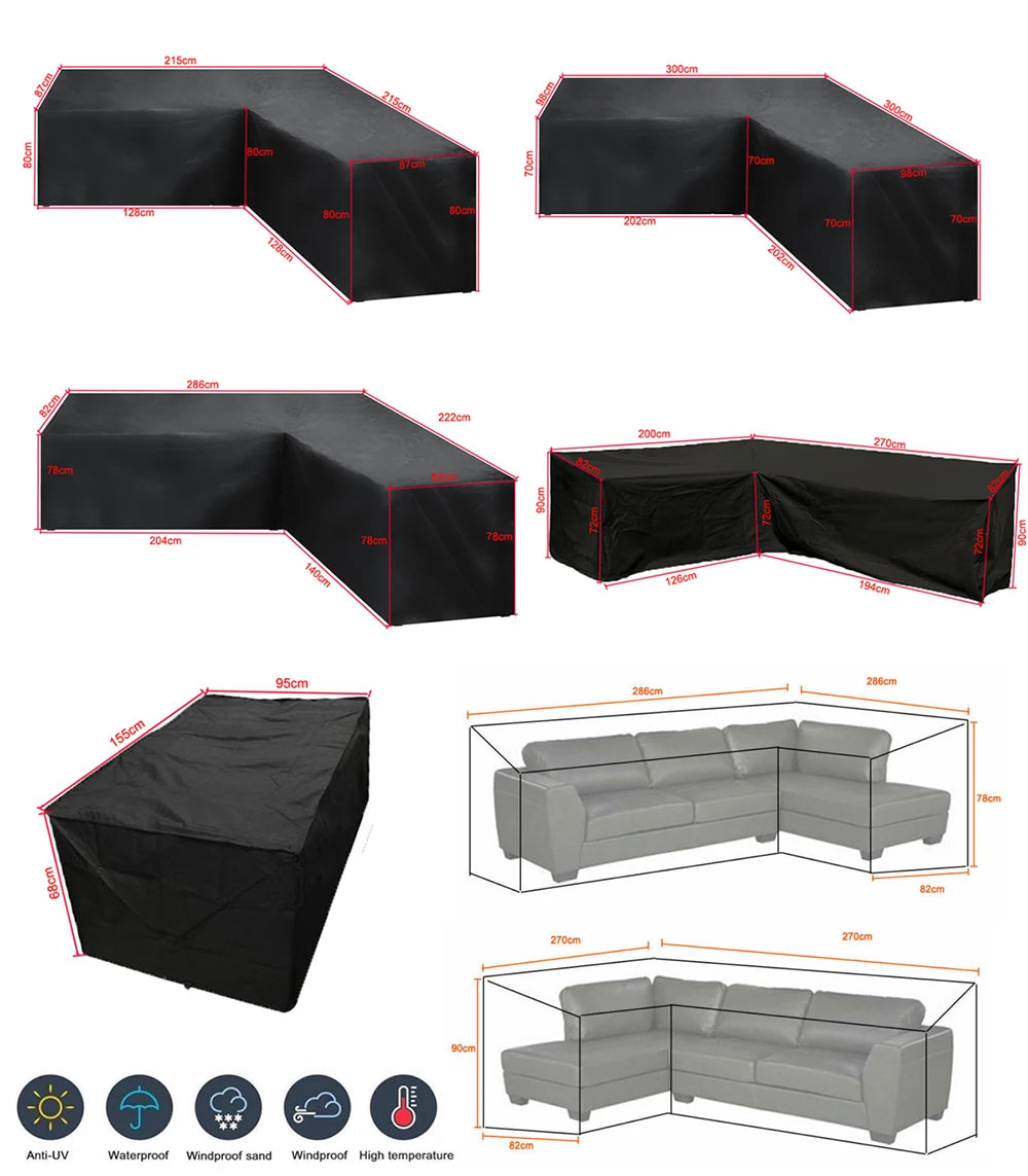 L-shaped Cover.