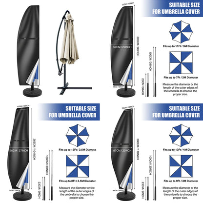 Housse pour Parasol de Jardin.